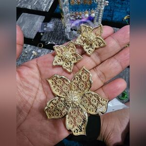 Earrings and Brooch set